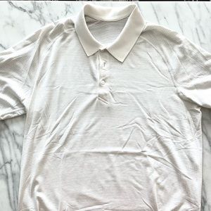 Lululemon White Polo size Large